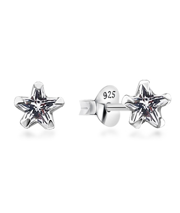 925 Sterling silver stud with cubic zircon.