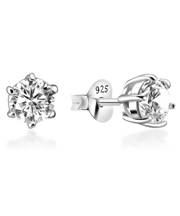 925 Sterling silver earring with cubic zircon.