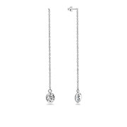 925 Sterling silver stud with cubic zircon.