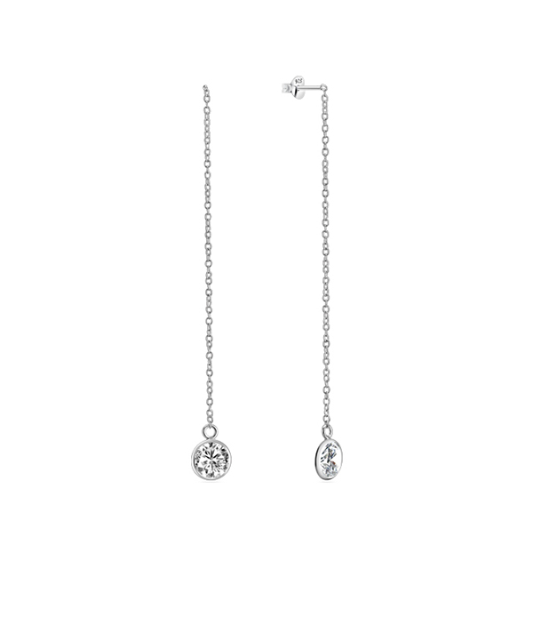 925 Sterling silver stud with cubic zircon.