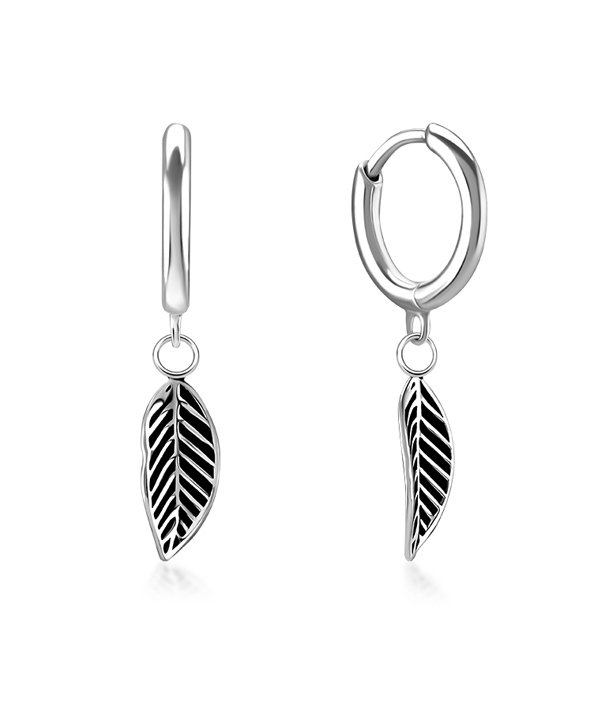 925 Sterling silver hoop with hanging.