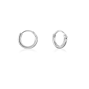 8 x 1.2 mm. 925 Sterling silver hoop.