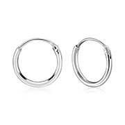 12 x 1.2 mm. 925 Sterling silver hoop.