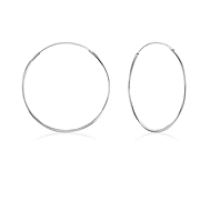 30 x 1.2 mm. 925 Sterling silver hoop.
