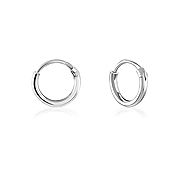 10 x 2 mm. 925 Sterling silver hoop.