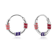 925 Sterling silver hoop.