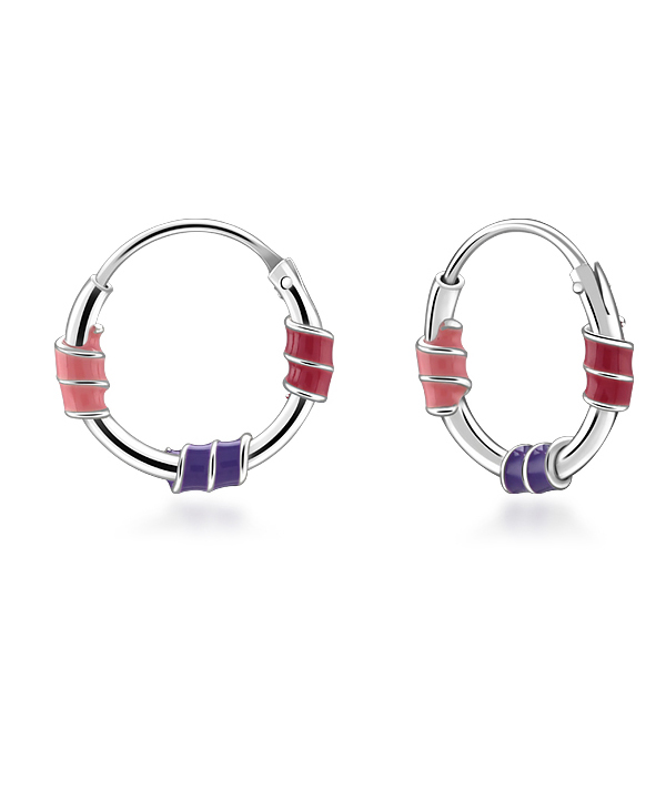 925 Sterling silver hoop.
