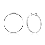 925 Sterling silver hoop.
