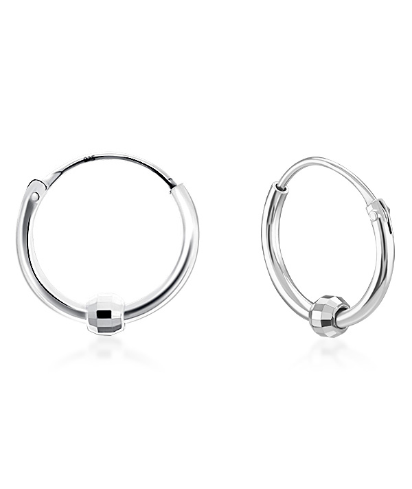 925 Sterling silver hoop.