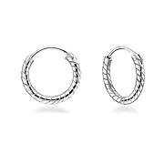 925 Sterling silver hoop.