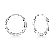 925 Sterling silver hoop.