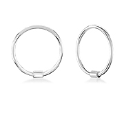 925 Sterling silver hoop.