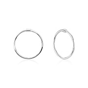925 Sterling silver hoop.