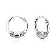 925 Sterling silver hoop.
