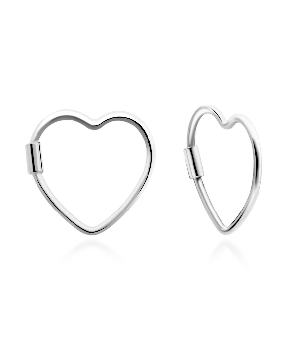 925 Sterling silver hoop.