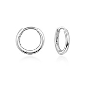 925 Sterling silver hoop.