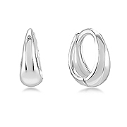 925 Sterling silver hoop.