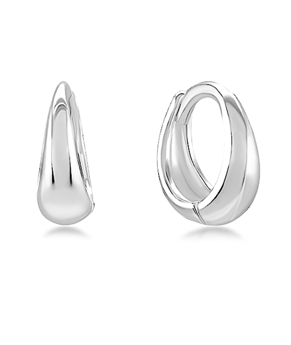 925 Sterling silver hoop.