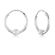 925 Sterling silver hoop.