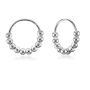 925 Sterling silver hoop.