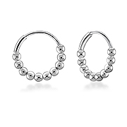 925 Sterling silver hoop.
