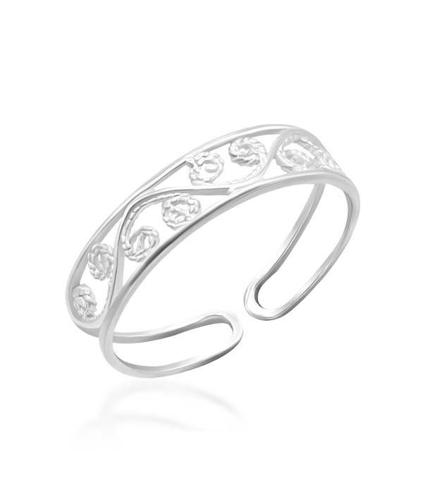 Plain 925 Sterling silver toering.