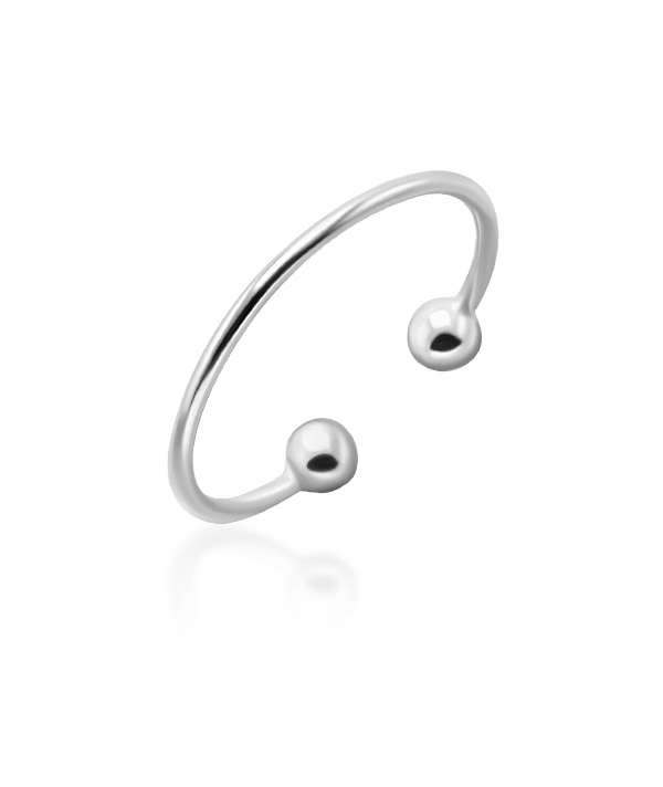 Plain 925 Sterling silver toering.
