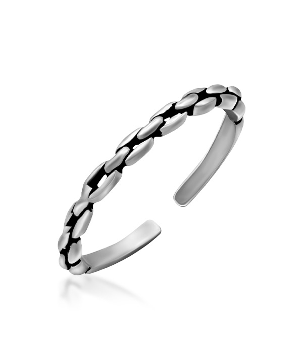 Plain 925 Sterling silver toering.