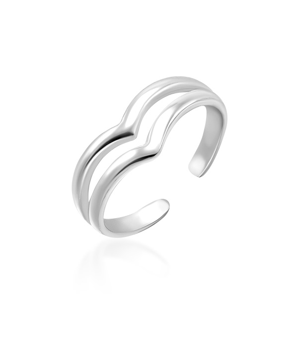 Plain 925 Sterling silver toering.