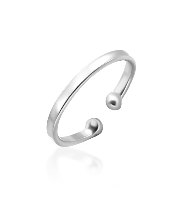 Plain 925 Sterling silver toering.