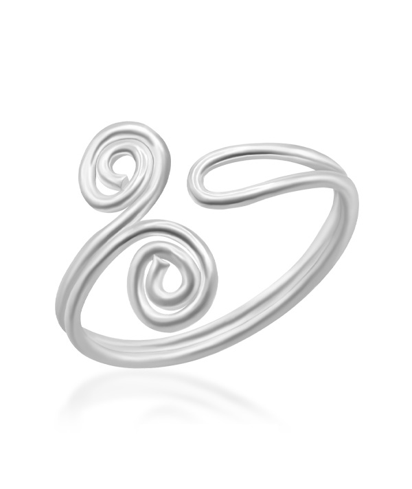 Plain 925 Sterling silver toering.