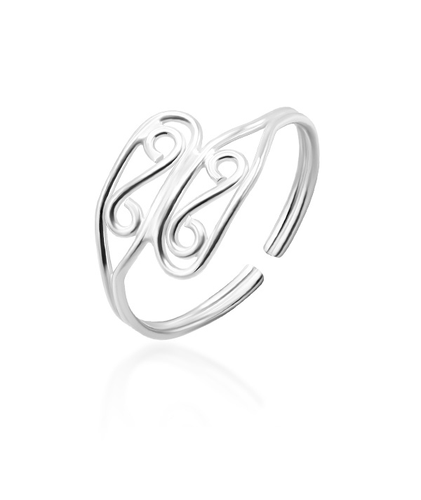 Plain 925 Sterling silver toering.
