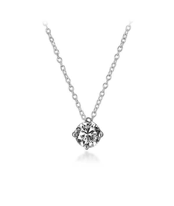 925 Sterling silver necklace with cubic zircon.