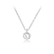 N-1452 - 925 Sterling silver necklace with cubic zircon.