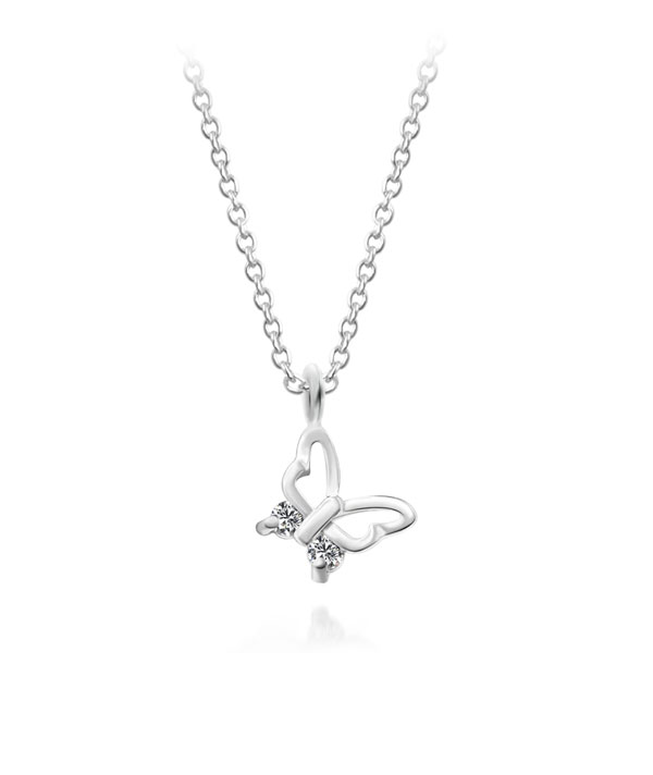 925 Sterling silver necklace with cubic zircon.
