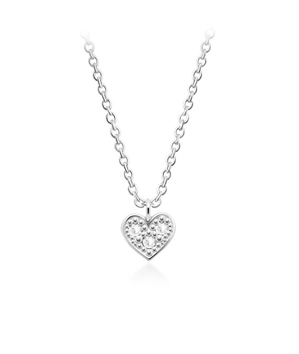 925 Sterling silver necklace with cubic zircon.