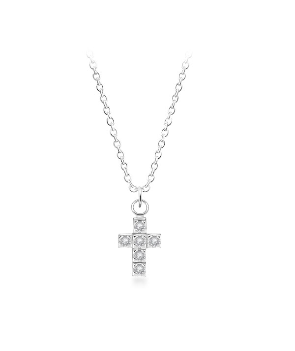 925 Sterling silver necklace with cubic zircon.