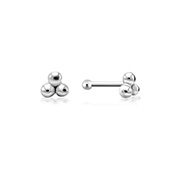 925 Sterling silver plain silver.