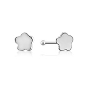 925 Sterling silver plain silver.