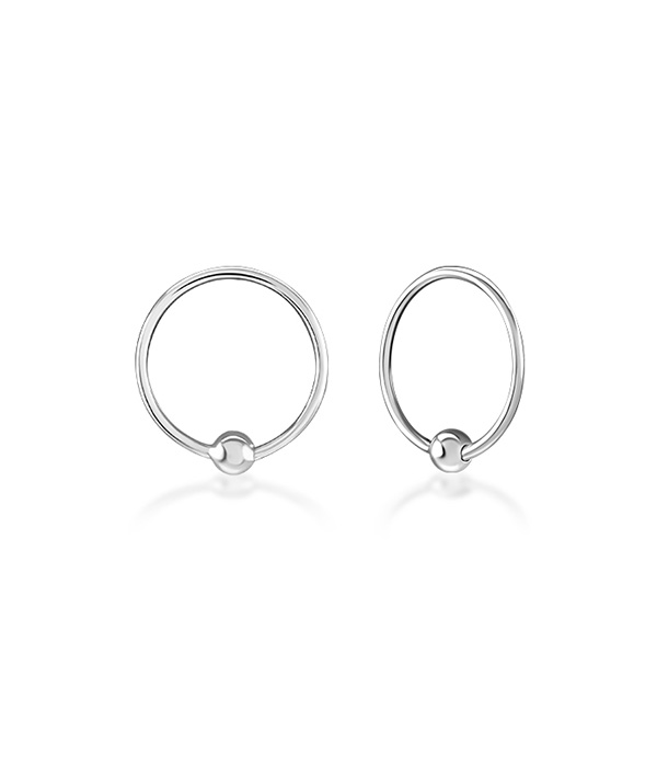 925 Sterling silver nose hoop.