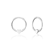925 Sterling silver nose hoop.