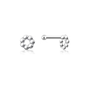 925 Sterling silver plain silver.