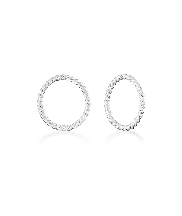 925 Sterling silver nose hoop.