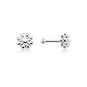 925 Sterling silver plain silver.