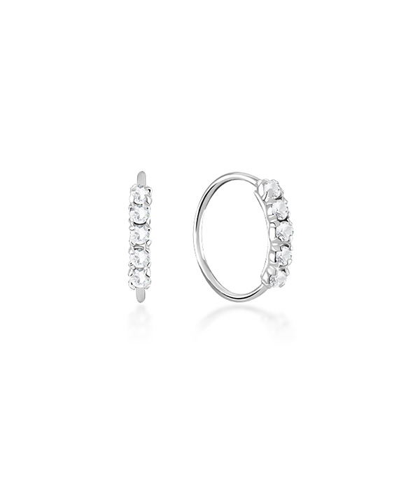 925 Sterling silver nose hoop.