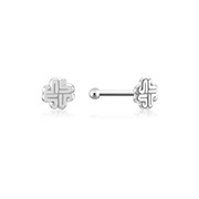 925 Sterling silver plain silver.