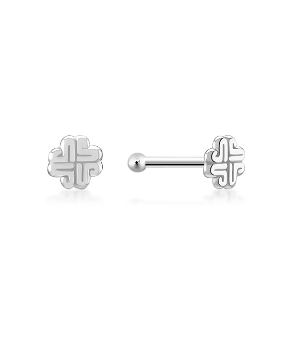 925 Sterling silver plain silver.