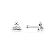 925 Sterling silver plain silver.