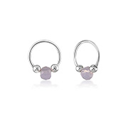925 Sterling silver nose hoop.