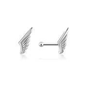 925 Sterling silver plain silver.